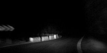 Infrastructure, Road, Atmosphere, Darkness, Night, Monochrome, Light, Monochrome photography, Black, Black-and-white, 