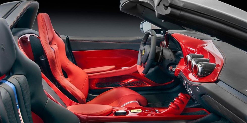 Motor vehicle, Mode of transport, Automotive design, Steering part, Red, Car seat, Steering wheel, Personal luxury car, Car seat cover, Luxury vehicle, 