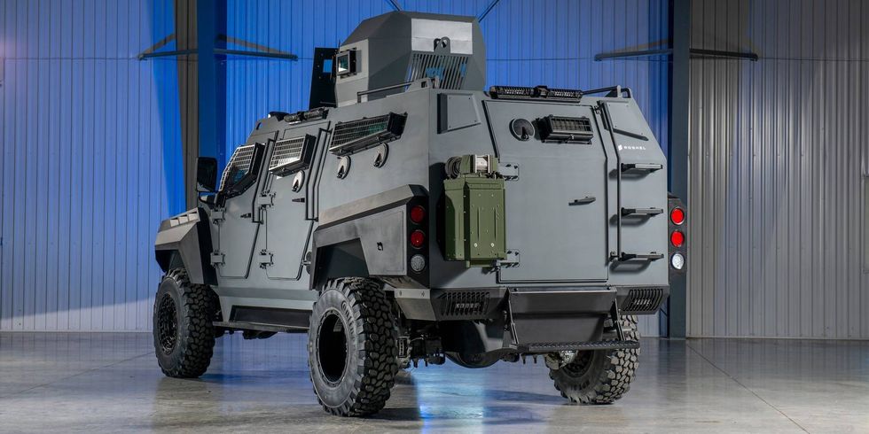 Vehicle, Armored car, Military vehicle, Motor vehicle, Armored car, Car, Automotive wheel system, Automotive tire, Off-road vehicle, Truck, 