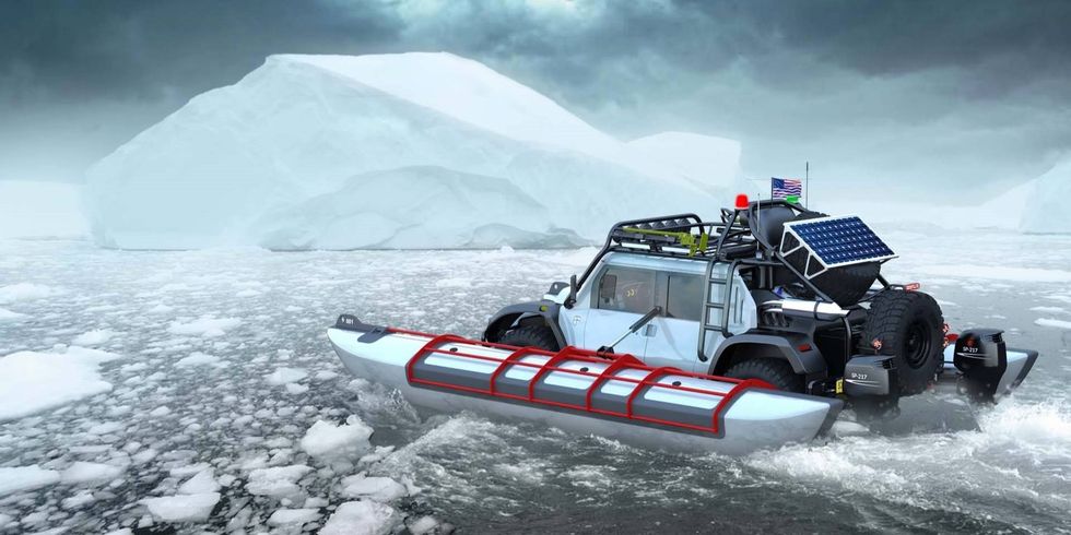 Vehicle, Inflatable boat, Water transportation, Rigid-hulled inflatable boat, Geological phenomenon, Boat, Games, Glacier, Ice, Watercraft, 