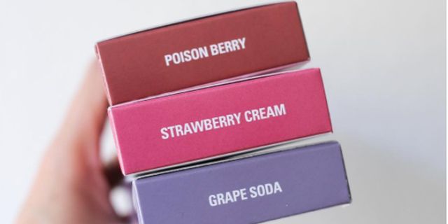 Pink, Magenta, Rectangle, Lavender, Material property, Box, Lipstick, Peach, Coquelicot, Packaging and labeling, 
