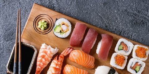 Dish, Cuisine, Food, Sushi, Sashimi, Smoked salmon, Ingredient, Comfort food, Salmon, Salmon, 