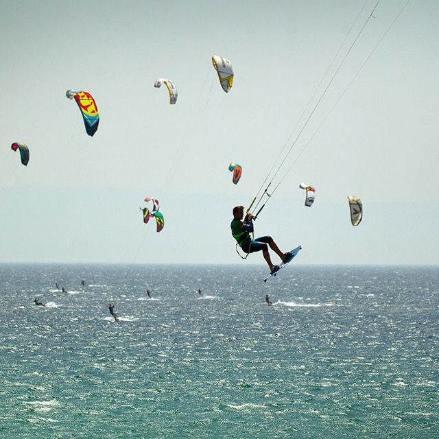 Kitesurfing, Kite sports, Windsports, Parachute, Boardsport, Extreme sport, Fun, Water sport, Surface water sports, Sky, 