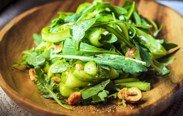 Food, Vegetable, Dish, Cuisine, Leaf vegetable, Ingredient, Spring greens, Salad, Spinach salad, Kai-lan, 