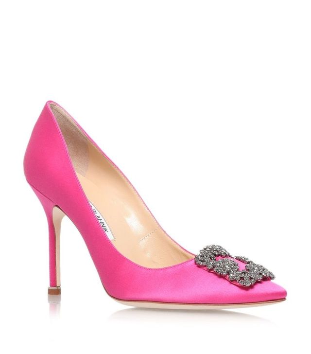 Footwear, High heels, Pink, Court shoe, Basic pump, Shoe, Magenta, Purple, Bridal shoe, Fashion accessory, 