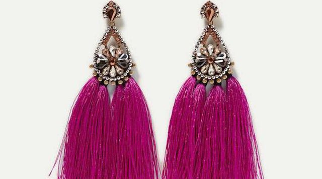 Earrings, Purple, Violet, Magenta, Pink, Fashion accessory, Jewellery, Fashion, Fashion design, 