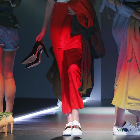 Red, Fashion, Footwear, Human leg, Leg, Fun, Fashion design, Joint, Human body, Performance, 