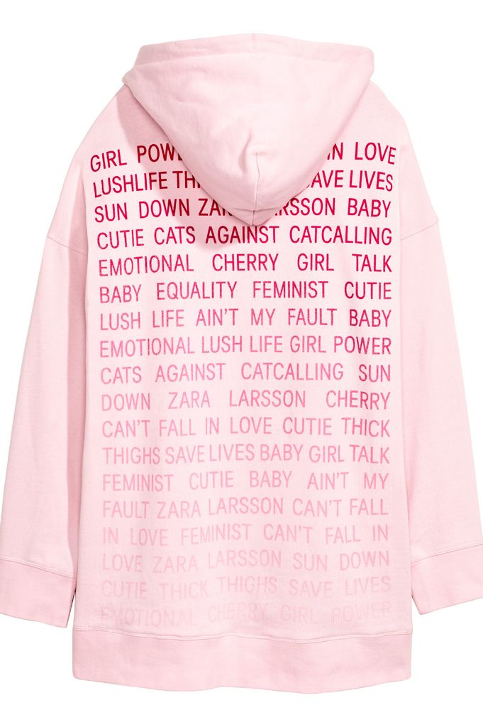 Clothing, Pink, Outerwear, Sleeve, Hood, Hoodie, Peach, Blouse, Top, Font, 