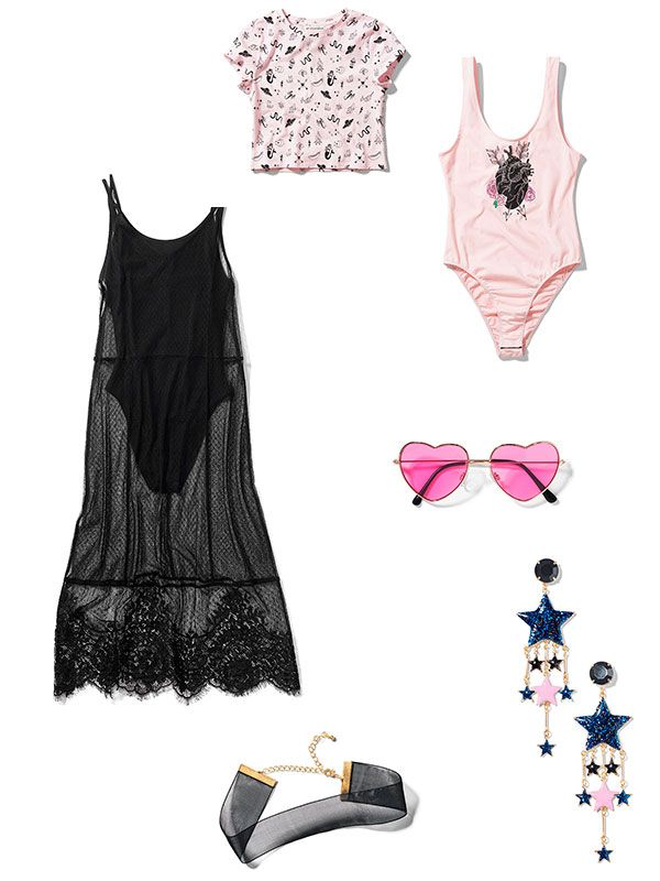 Product, White, Pink, Pattern, Baby & toddler clothing, Fashion, Design, Fashion design, Undergarment, Sleeveless shirt, 