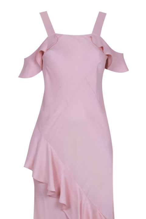 Sleeve, Dress, Textile, One-piece garment, Pink, Magenta, Day dress, Purple, Fashion, Satin, 
