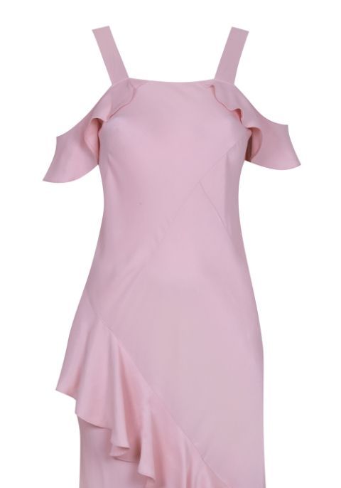 Sleeve, Dress, Textile, One-piece garment, Pink, Magenta, Day dress, Purple, Fashion, Satin, 