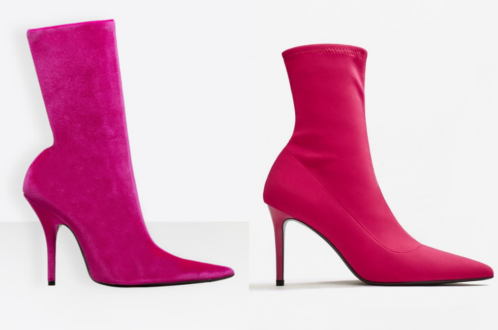 Footwear, High heels, Pink, Magenta, Boot, Shoe, Purple, Violet, Basic pump, Carmine, 