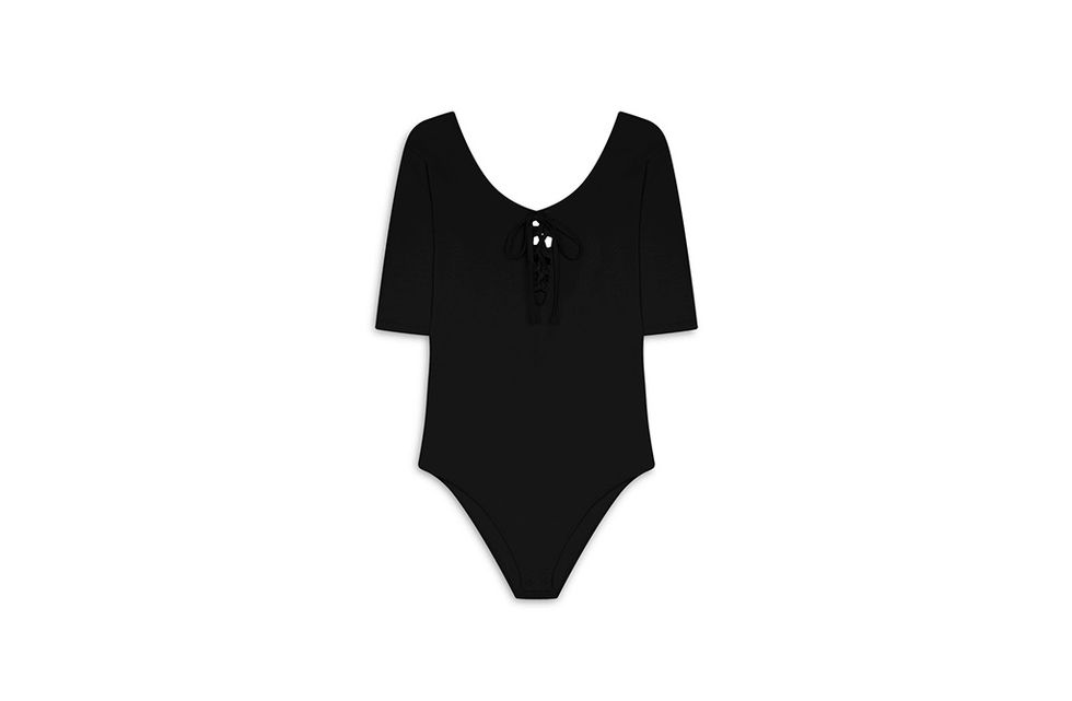 Clothing, Black, Product, One-piece swimsuit, Swimwear, Neck, Maillot, Sleeve, Leotard, 