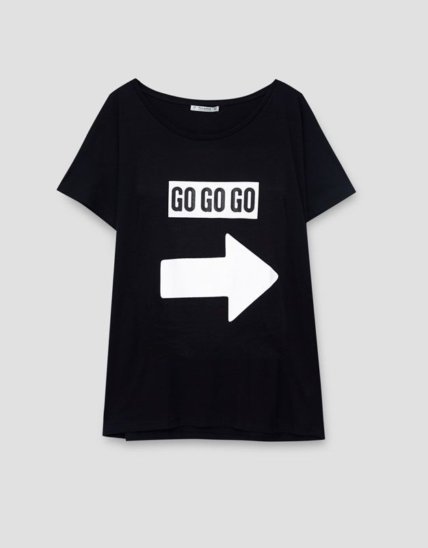 T-shirt, Clothing, White, Black, Sleeve, Text, Product, Font, Active shirt, Top, 