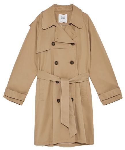 Clothing, Trench coat, Coat, Outerwear, Overcoat, Sleeve, Beige, Robe, Duster, Collar, 