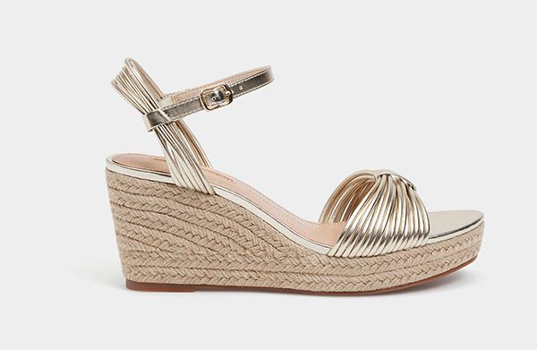 Footwear, Sandal, Shoe, Beige, Wedge, Espadrille, Slingback, High heels, 