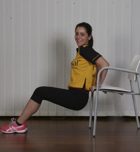 Exercise table to do at home Exercise table to do at home: triceps