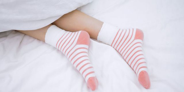 Human leg, Joint, Sock, Carmine, Foot, Close-up, Ankle, Toe, 