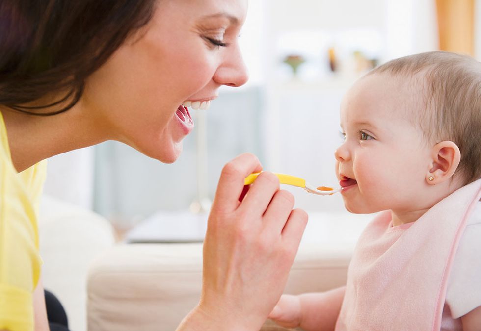 Child, Baby, Nose, Skin, Toddler, Baby food, Cheek, Mouth, Eating, Ear, 