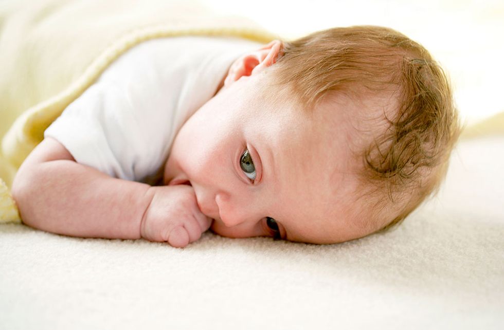 Child, Baby, Face, Skin, Nose, Head, Cheek, Toddler, Tummy time, Close-up, 