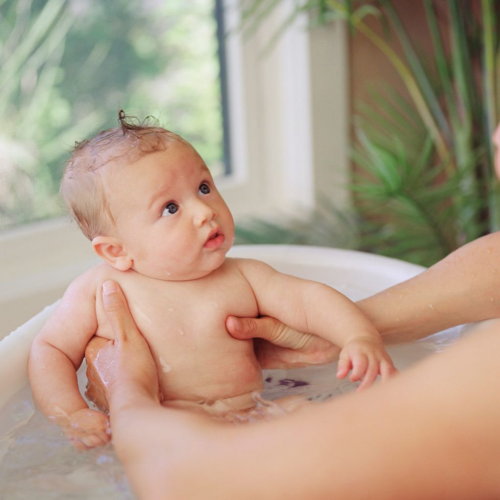 Child, Skin, Baby, Bathing, Baby bathing, Cheek, Toddler, Hand, Stomach, Photography, 