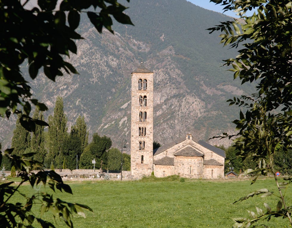 Tree, Building, House, Rural area, Architecture, Plant, Estate, Hill, Tower, Church, 