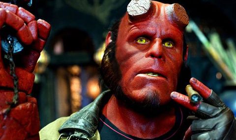 Superhero, Fictional character, Action figure, Hellboy, Toy, Movie, 