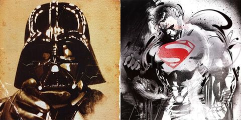 Darth vader, Art, Temple, Collage, Fictional character, Love, Mask, Illustration, Costume accessory, Painting, 