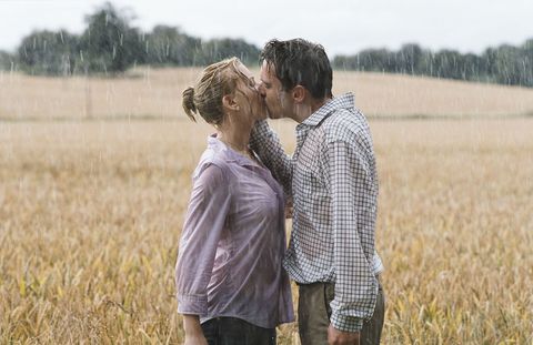 People in nature, Field, Agriculture, Interaction, Plain, Love, Romance, Kiss, Farm, Grass family, 