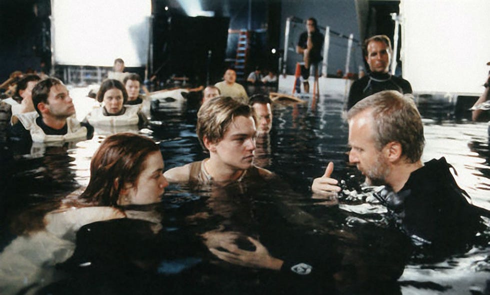 fun, event, photography, team, kate winslet y leo dicaprio en el rodaje de titanic