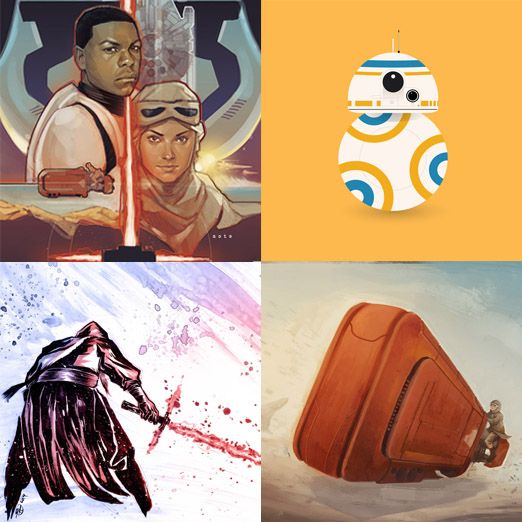 Los mejores fan-art de 'Star Wars VII: El despertar de la fuerza'
