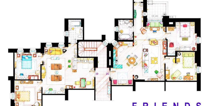 Los Planos De Los Apartamentos Y Casas De Las Series De Tv