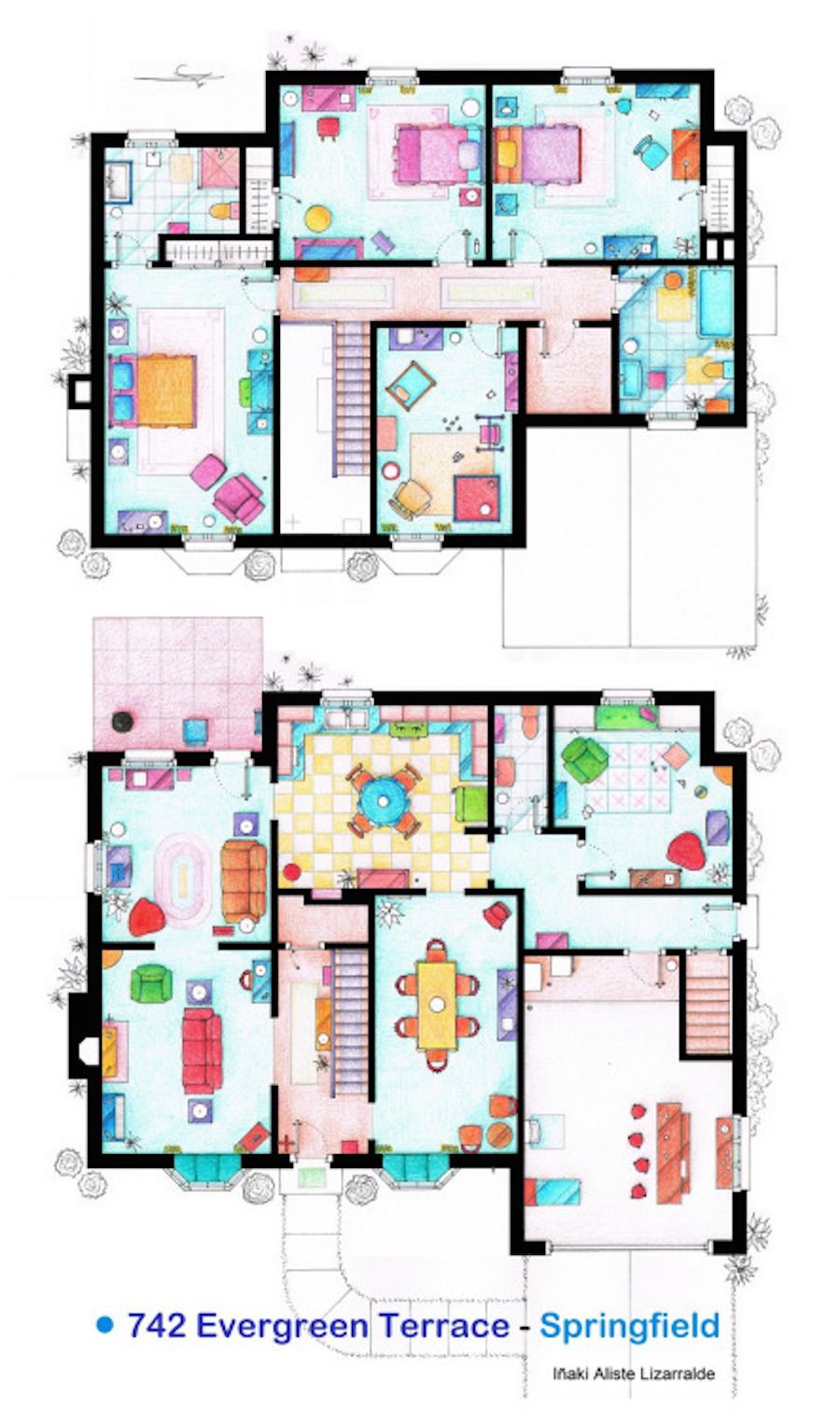 Los planos de los apartamentos y casas de las series de TV