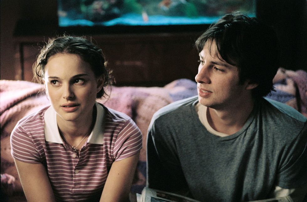 natalie portman y zach braff en garden state