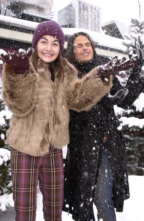 Snow, Fur, Fur clothing, Winter, Fun, Freezing, Playing in the snow, Winter storm, Outerwear, Textile, 