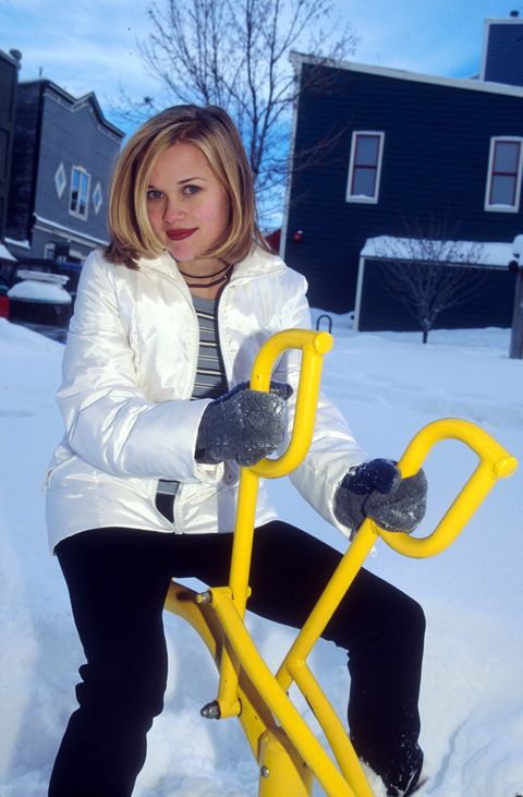 Snow, Yellow, Winter, Vehicle, Recreation, Bicycle, 