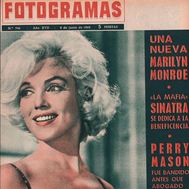 marilyn monroe en la portada de fotogramas
