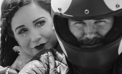Nose, Mouth, Eye, Helmet, Style, Personal protective equipment, Photography, Eyelash, Monochrome, Facial hair, 