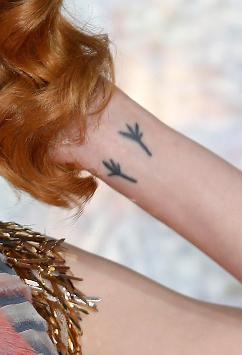 Skin, Tattoo, Joint, Wrist, Symbol, Back, Temporary tattoo, Religious item, 