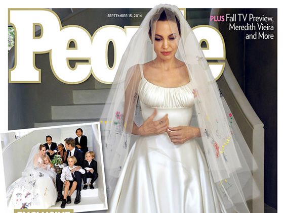 El vestido de novia de Angelina Jolie y otras novias de cine