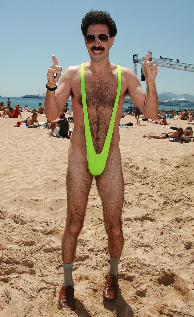 Bañador para hombre, estilo Borat, con tirantes