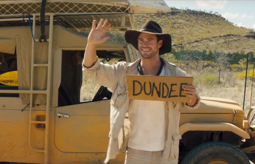 Chris Hemsworth también está en la secuela secreta de 'Cocodrilo Dundee'