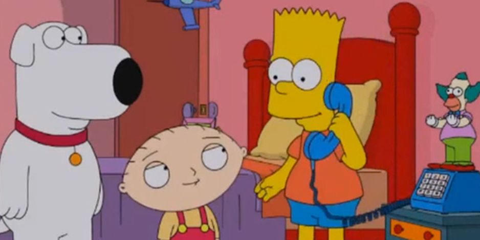 El polémico gag en el crossover de 'Padre de Familia' y 'Los Simpson'