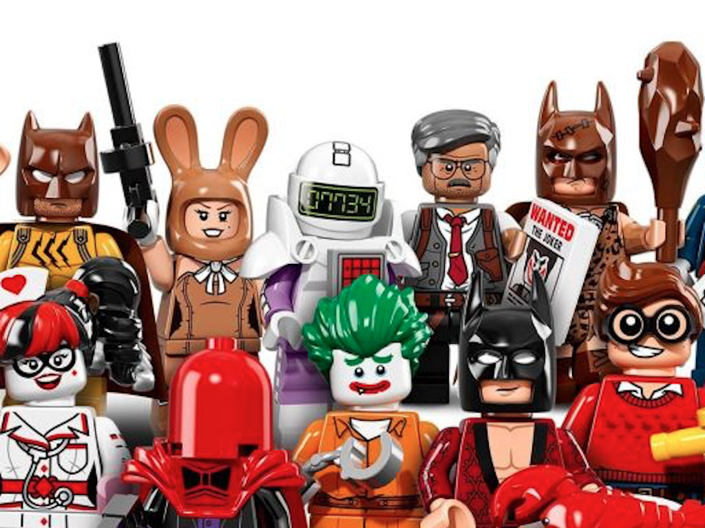 Galería con las figuras de 'Batman: La Lego película'