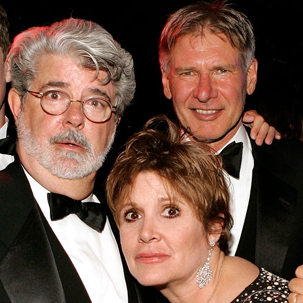 Harrison Ford y George Lucas se despiden de Carrie Fisher