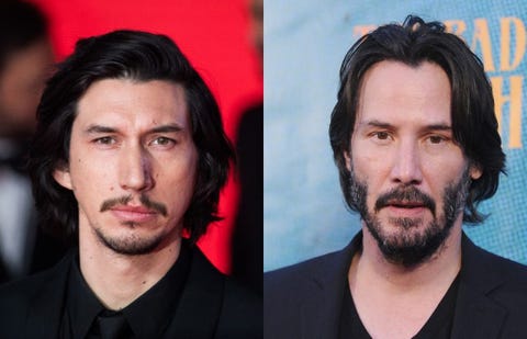 Keanu Reeves y Adam Driver: Un parecido más que razonable