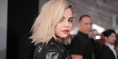 Hair, Face, Blond, Leather, Beauty, Fashion, Hairstyle, Jacket, Model, Cheek, 