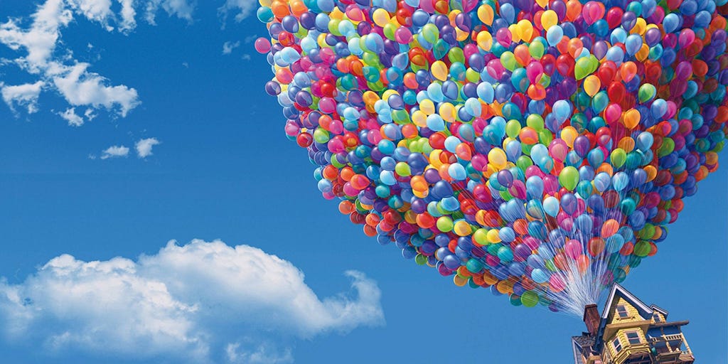 La película de 'Up' sirve como inspiración para volar por ...