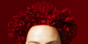 Hair, Face, Red, Chin, Eyebrow, Head, Forehead, Hairstyle, Lip, Portrait photography, 