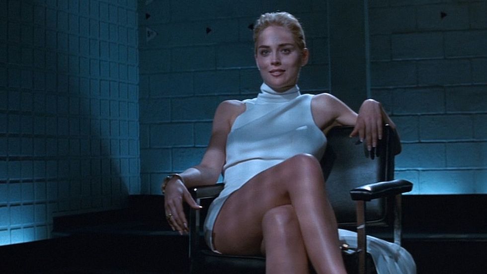 Sharon Stone in the movie Basic Instinct